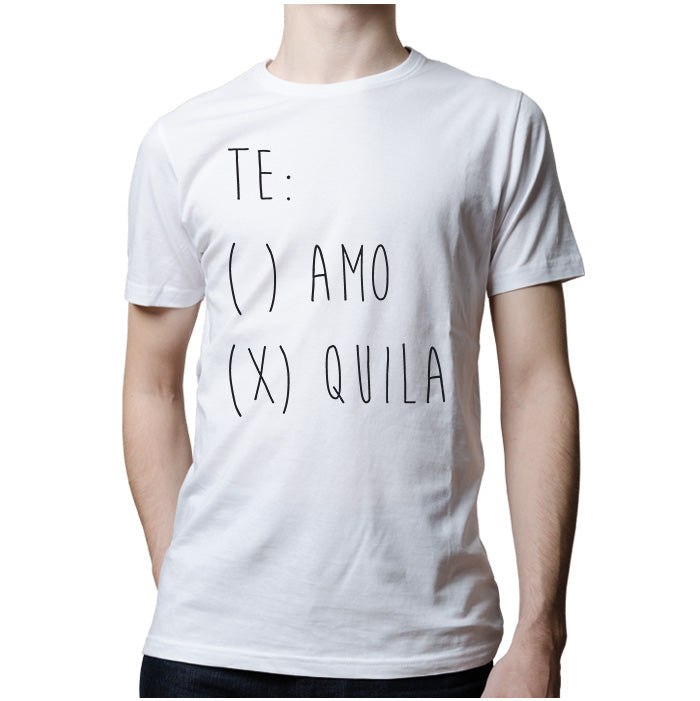 Ropa: Playera Unisex Frases de humor y diseños de artistas independientes Tequila Frases Humor