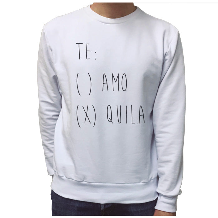 Ropa: Sudadera Unisex Frases de humor y diseños de artistas independientes Tequila Frases Humor