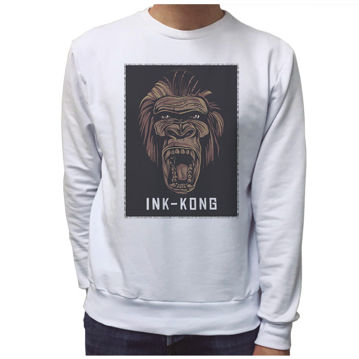 Ropa: Sudadera Unisex Mono Ink Kong Animales Personajes