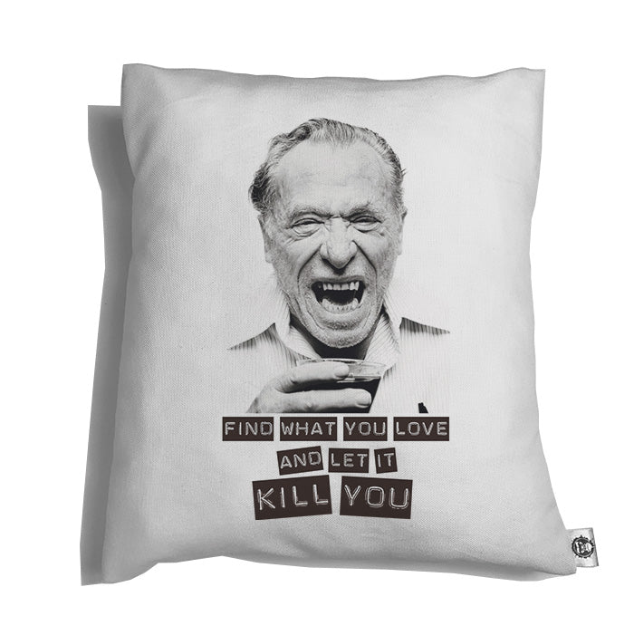 Accesorios: Cojín Decorativo Frases de Charles Bukowski Personajes Frases