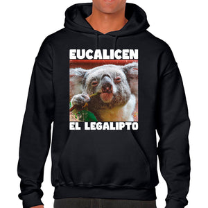 Ropa: Hoodie Unisex diseño de pachecos, 420, legalicen, eucalipto, koala, drogado Ilustracion Humor