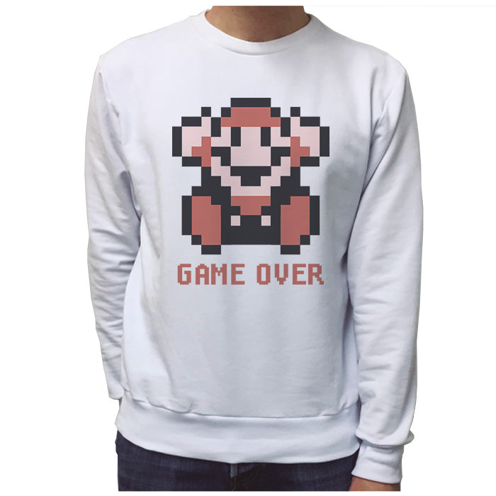 Ropa: Sudadera Unisex Mario Bros Pixeleado y otros videojuegos Personajes Tv y Cine