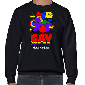 Ropa: Sudadera Unisex diseños de playeras lgbt, pride, orgullo, gay, lesbianas Pride LGBT