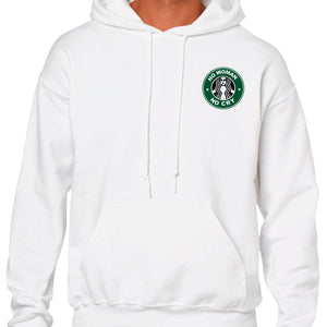 Ropa: Hoodie Unisex diseño de playeras de starbucks, sirena, trabajo Ilustracion Humor