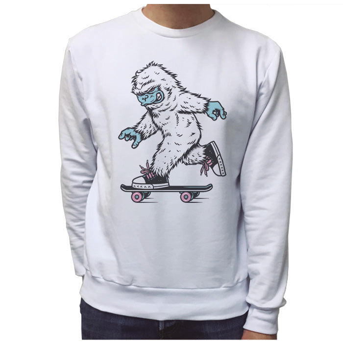 Ropa: Sudadera Unisex skate, hombre de las nieves yeti Humor Personajes